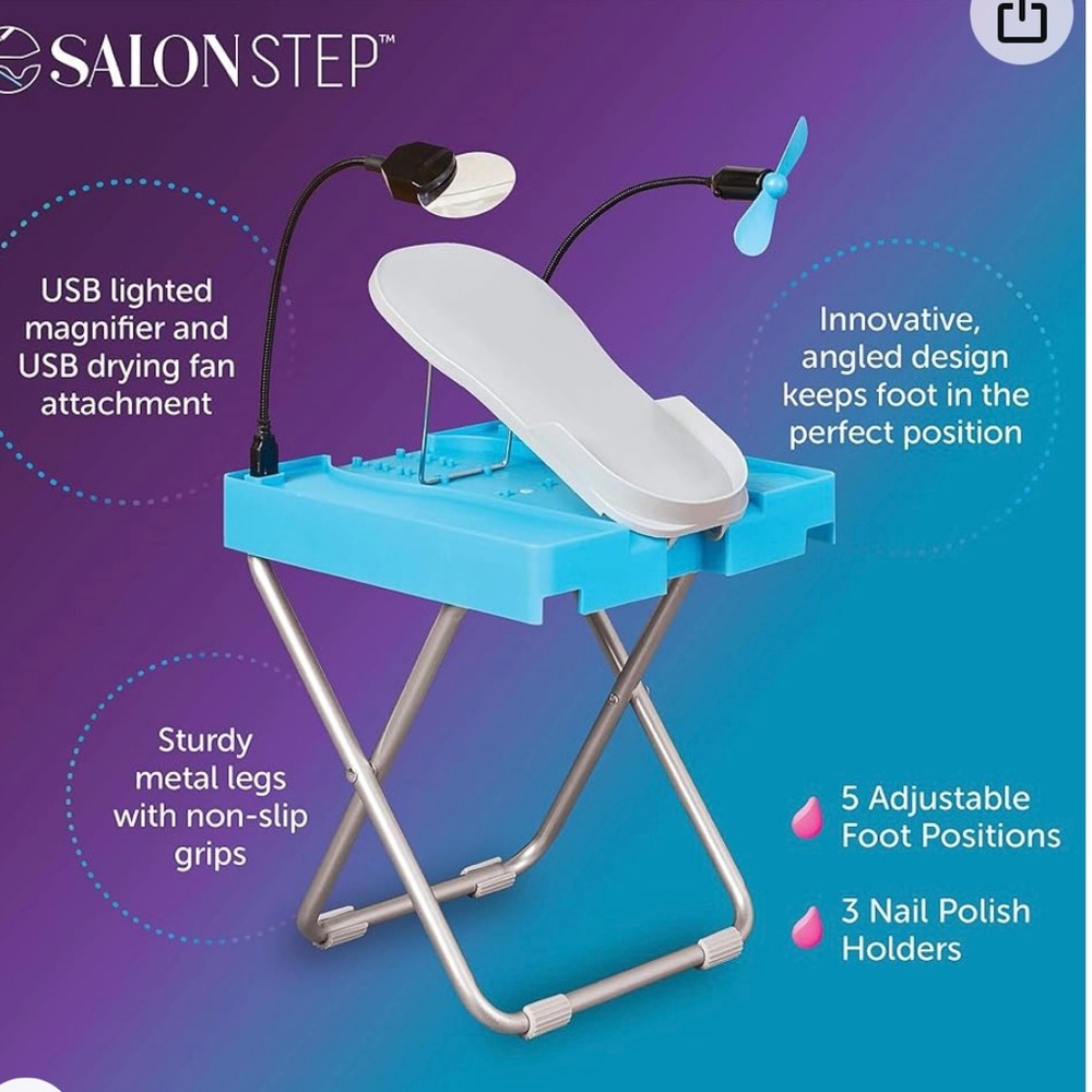 ❌SOLD❌ Salon Step Deluxe - The Beauty Footrest for Easy at-Home Pedicure